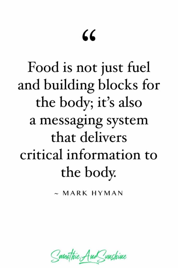food is information
